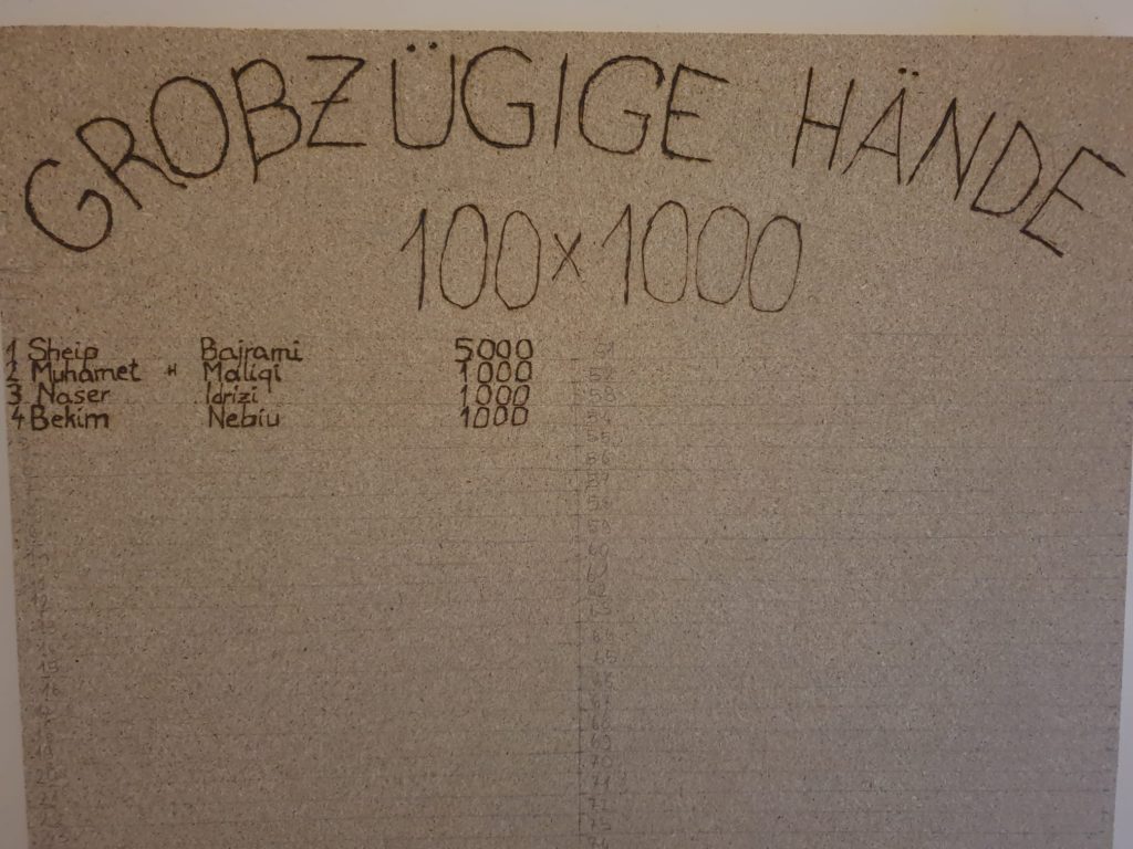 Großzügige Hände